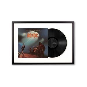 Framed AC/DC Let There Be Rock Vinyl Album Art