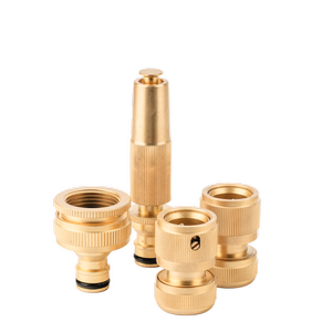 Garden Basics 4 Piece Brass Hose Connector Set