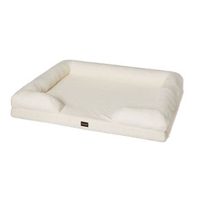 PaWz Memory Foam Dog Bed Orthopedic Support for Large Dogs White XXL