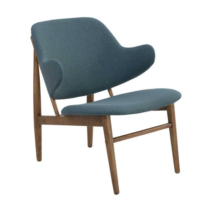 Modern Furniture VERONIC 71x74cm Lounge Chair - Cocoa & Nile Green