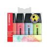 Stabilo Boss Pastel Highlighter (Pack of 4) (Blue, Pink, Red, Lime)