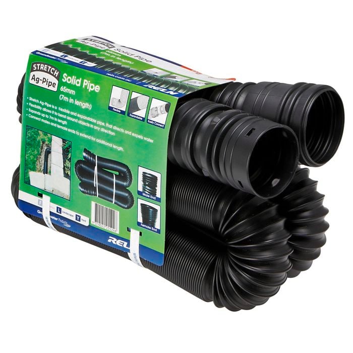 Reln 65mm x 7m Solid Stretch Ag-Pipe