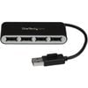 Startech.com Usb Hub - Usb - External - Black, Silver - Taa Compliant - 4 Total Usb Port(s) - 4 Usb 2.0 Port(s) - Pc, Mac, Linux