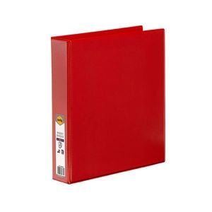 Marbig Clearview A4 3D-Ring Insert Binder 38mm (Red)