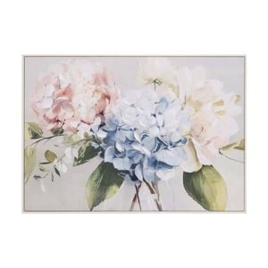 Lvd Hand-finished Wood Framed Canvas Hydrangeas Print Home Decor 100x70cm