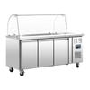 Polar U-series Triple Door Refrigerated Gastronorm Saladette Counter - Ct394-a