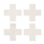 Academy Eliot Coaster 4pcs Set White 11.5x11.5x1cm