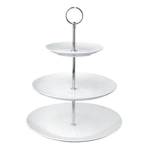 Olympia High Tea Stand 3 Tier Stainless Steel Afternoon Tea Cake Display Stand