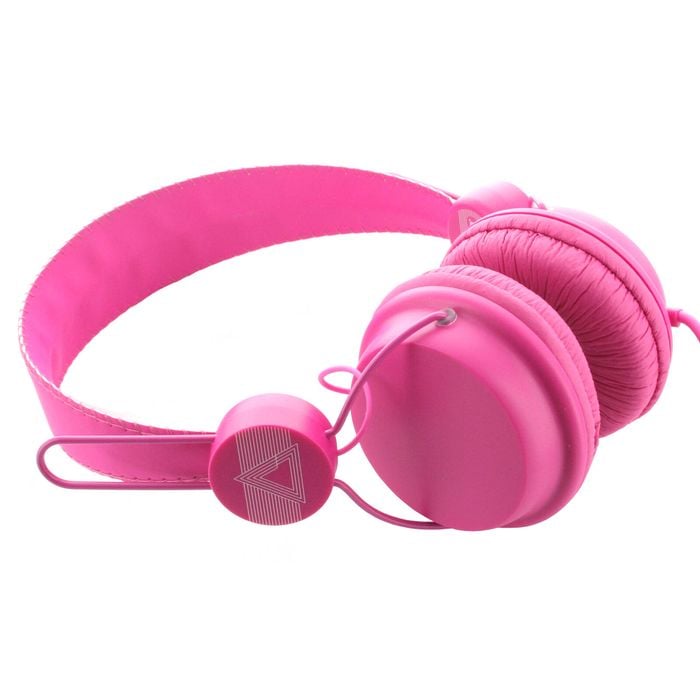 Coloud Colors Pink Headphones On-Ear with Inline Mic & Remote C22M