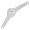 Hafele 75 -110 Degree White Opening Angle Lid Stay Duo Touch - 1 Pack 