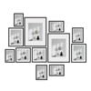 Kitchee 12 Pieces Photo Frame Set - Modern Gallery Wall Pack Matte Black