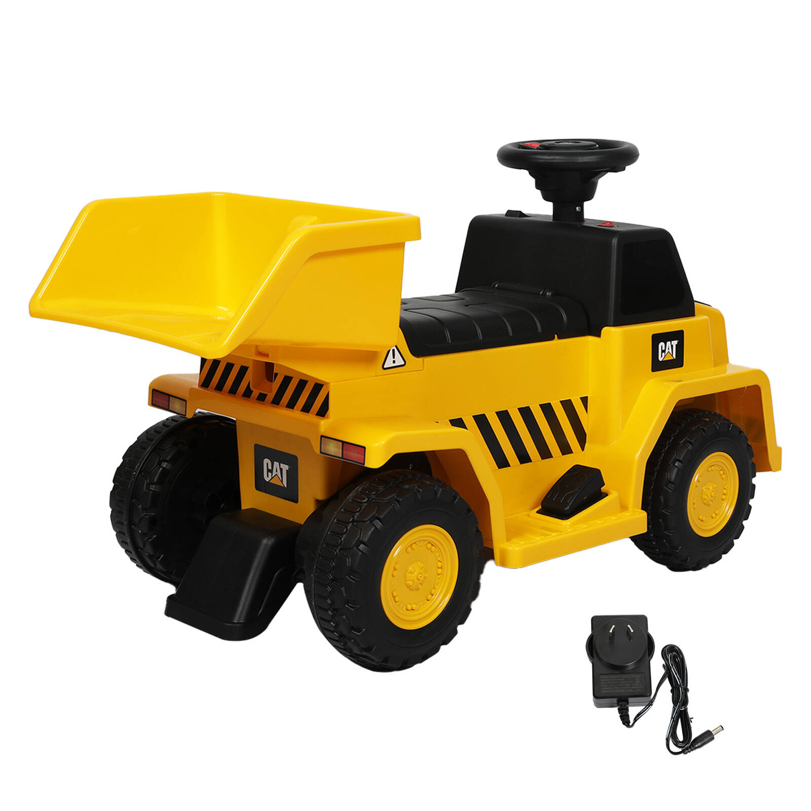 CAT Licenced Dump Truck Quad 6V Ride-On Toy