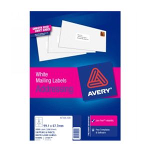 Avery Parcel Laser Label 250pk (8/sheet)