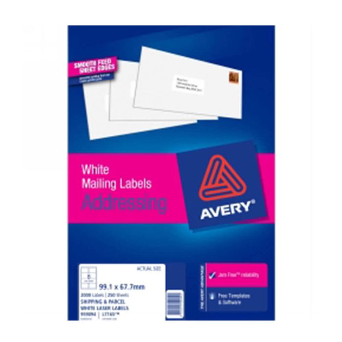 Avery Parcel Laser Label 250pk (8/sheet)