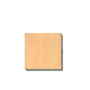 CLA Lighting Pdl LED Exterior Wall Square Pillar 1-Way Down Light IP65 Bronze