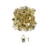 Everhang 10kg Brass Plated Picture Hanging Triangle D-Ring - 100 Pack