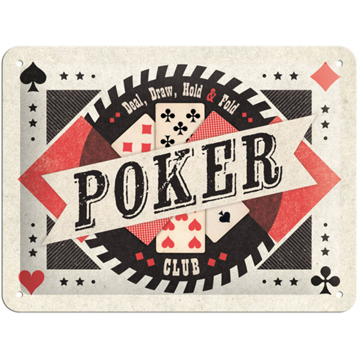 Nostalgic Art 15x20cm Small Wall Hanging Metal Sign Poker - Bunnings ...