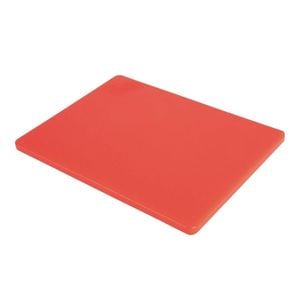 Hygiplas Chopping Board Low Density Red 305x229x12mm Commercial Kitchen Food Preparation