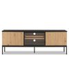 Big Lot 154cm Artisian Oak / Black Brooklyn Entertainment Unit with LED