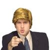 Billionaire Trump Wig Blonde Hair Dress Up Adult/Men Party Costume Accessory