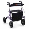 Costway Folding Medical Walker Adjustable Aluminum Rolling Walker Senior Purple