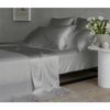 Bedding Co. Sheet Set 100% Mulberry Silk 20 Momme Soft Silver Grey Single