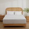 Dreamaker Cotton Jersey Waterproof Mattress Protector Twin Pack Long Single Bed