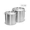 SOGA 17L & 50L Stainless Steel Stockpots – Heavy Duty 18/10