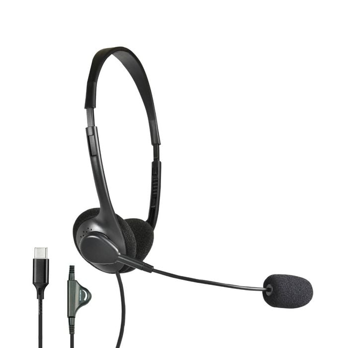 Shintaro USB-C Lightweight Headset with Microphone and Inline Volume Control