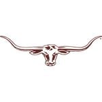 OFFICIAL RMW R.M.Williams Longhorn Car Sticker Decal 70cm Dark Red/Burgundy 70cm wide