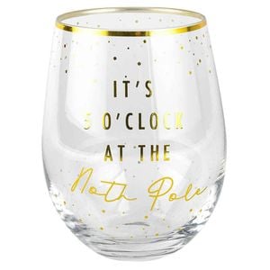 Novelty Christmas Stemless It's 5 O'clock At The 600 ml Drinking Cup
