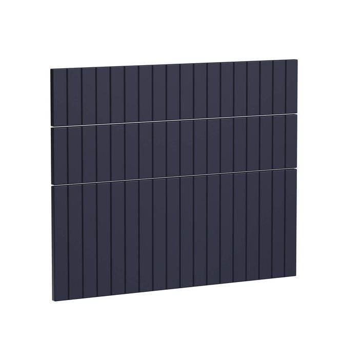 Kaboodle 900mm Berry Blue V-Groove 3 Drawer Panels