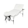 Zenses Massage Table White 3 Fold
