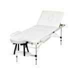 Zenses Massage Table White 3 Fold