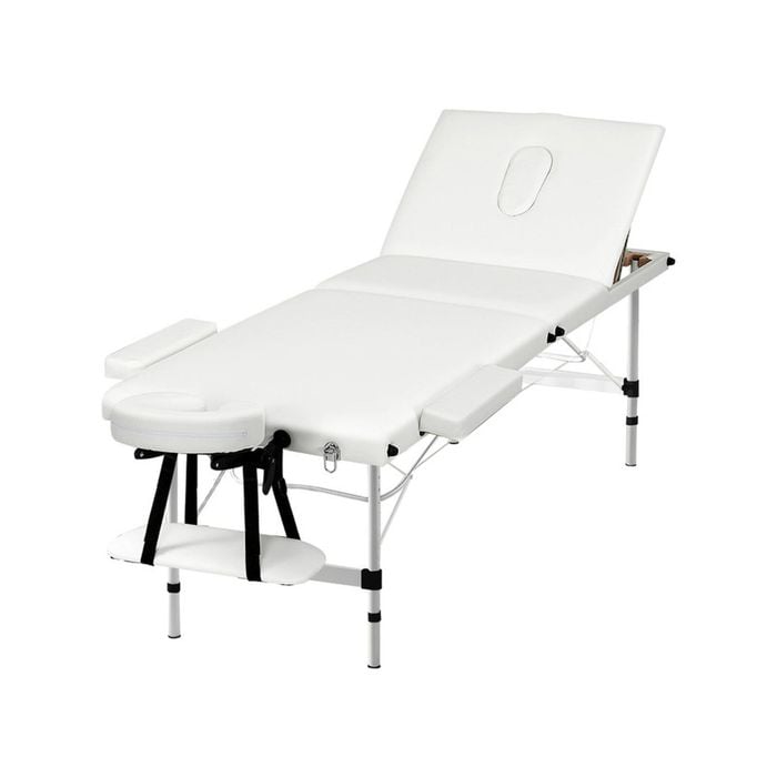 Zenses Massage Table White 3 Fold