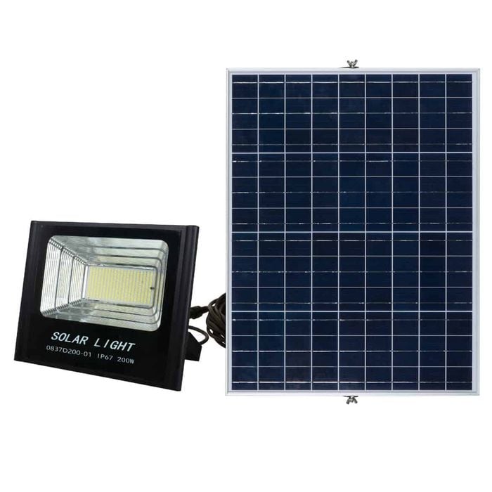 PLUSRITE 200W Solar LED Flood Light