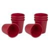 2x 4pc D.Line Daily Bake Silicone Dariole Mould 120ml Red