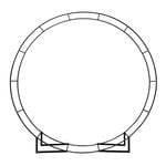 Jack 2.4 x 2.4m Round Garden Arch