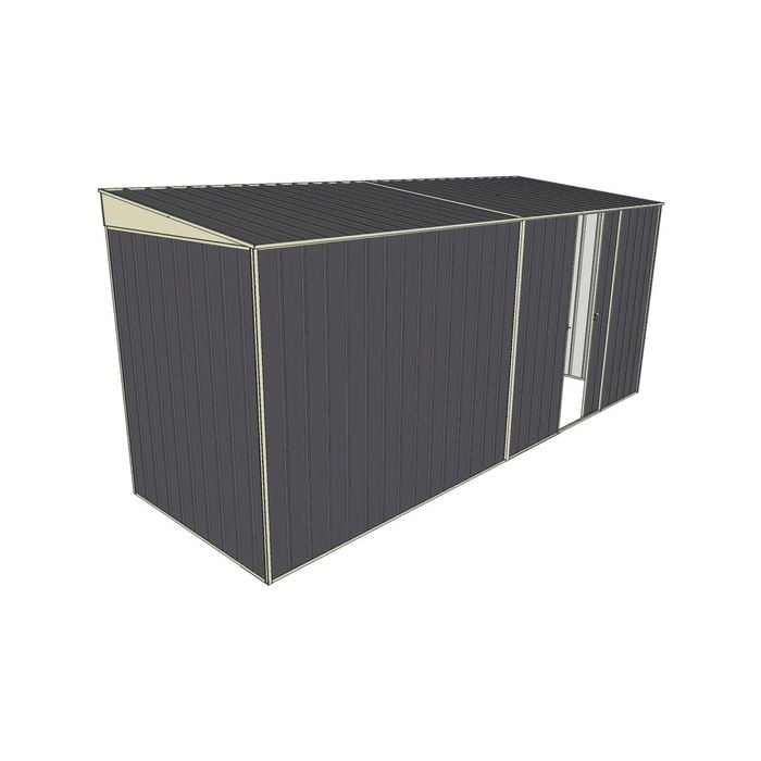 Build-a-Shed 1.5 x 4.5 x 2m Single Sliding Side Door Skillion Shed - Grey