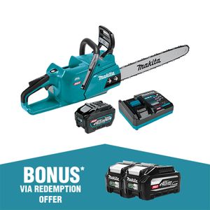 Makita 40Vmax XGT Brushless 45cm 18" Chainsaw 5.0Ah Kit