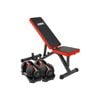 2x Powertrain 24kg Adjustable Dumbbell Home Gym w/ Exercise Bench