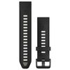 Garmin QuickFit 20 Silicone Band - Black/Pebble Grey
