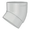 Marley 80mm 43° MF Gull Grey Socket Bend