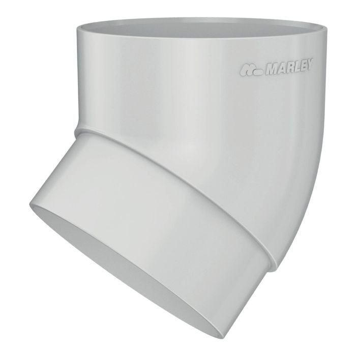 Marley 80mm 43° MF Gull Grey Socket Bend
