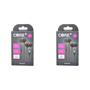 2PK Core Type-C In-Ear Earphones/Earbuds Wired w/ Mic 1.2m - Black