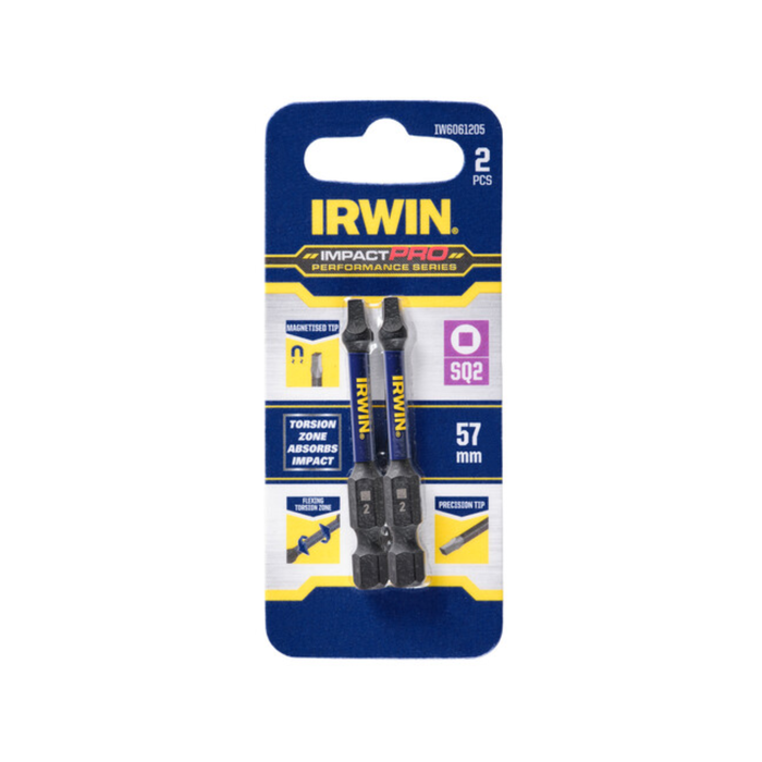 IRWIN 57mm SQ2 Impact Pro Performance - 2 Pack