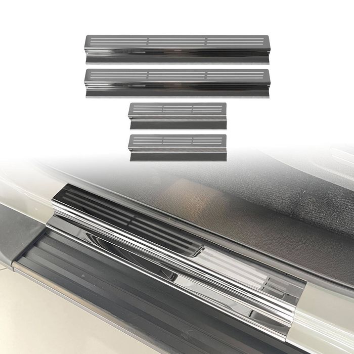 AUSGO Door Sill Protector for ISUZU MUX MU-X 2021-Onwards Stainless Steel Scuff Plate Cover