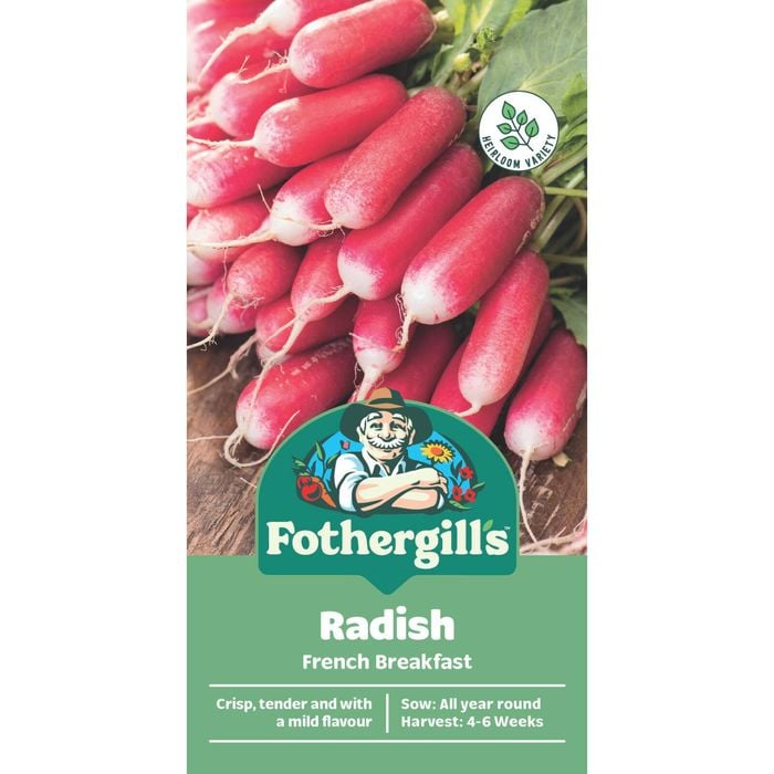 Fothergill's French Breakfast Radish Vegetable Seeds