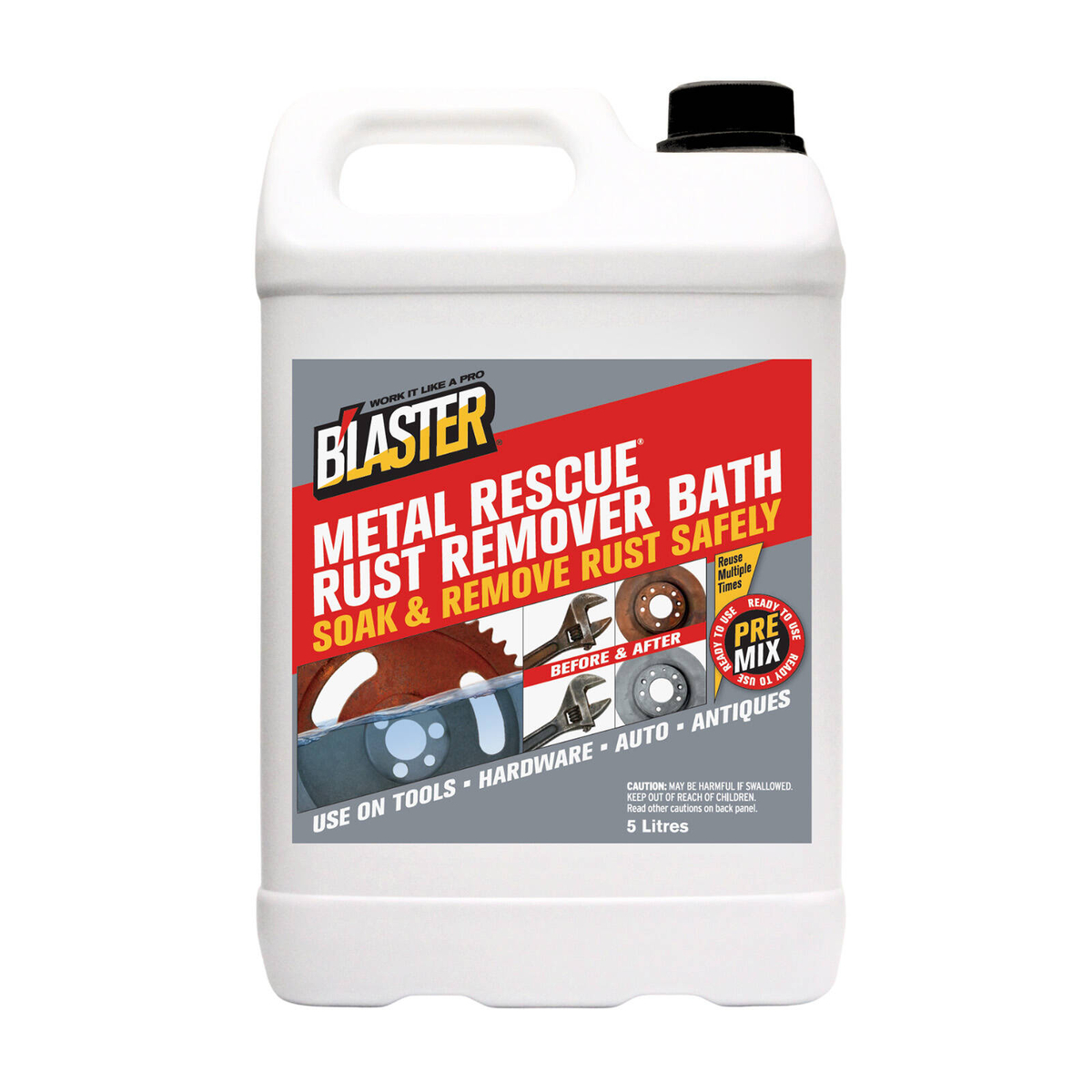B'Laster 5L Metal Rescue Rust Remover Bath - Bunnings Australia