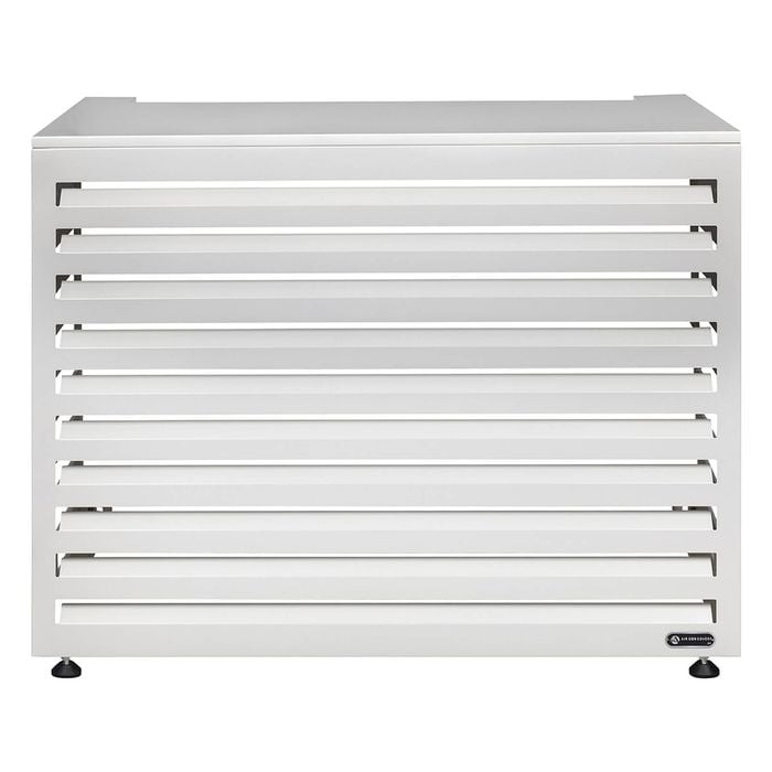 Outdoor Aluminium Horizontal White Small Air Conditioning Cover